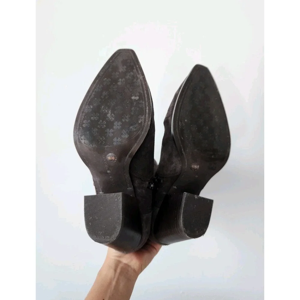 Lucky Brand Rapse Women's Suede Ankle Boots Brown Size 9M/40